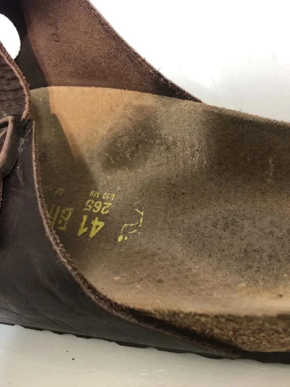Birkenstock 265 Arizona Chocolate Brown Strappy Buckle Sandal Size 8-8 1/2